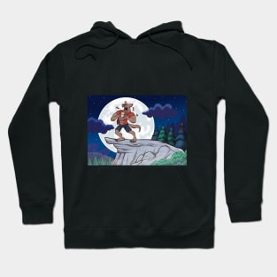 Werewolf Howling On Full Moon Hoodie